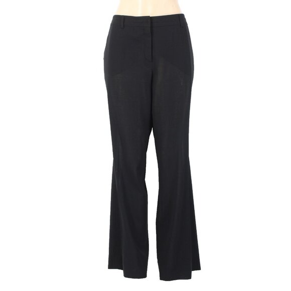 Akris Punto Pant Sz 10 x 30 Black Pockets Sheer 100% Wool Pant - Picture 1 of 16